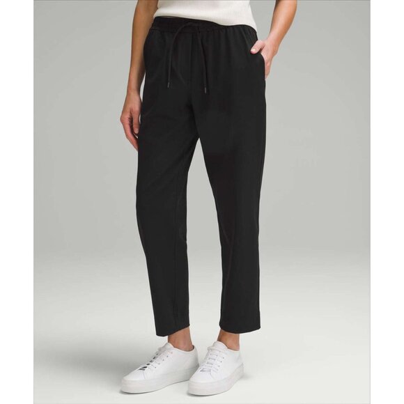 Lululemon Black Tapered-Leg Mid-Rise Pant 7/8 Length Size XL 41262 - Picture 2 of 11